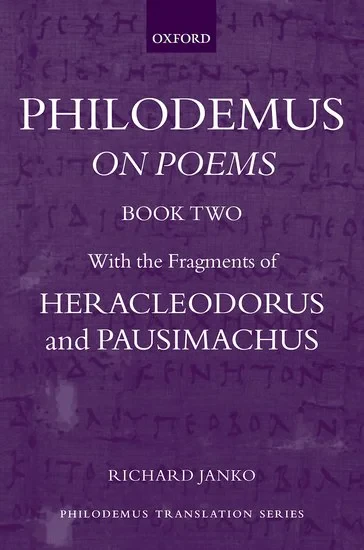 Coperta cărții "Philodemus: On Poems, Book 2" de Richard, Janko