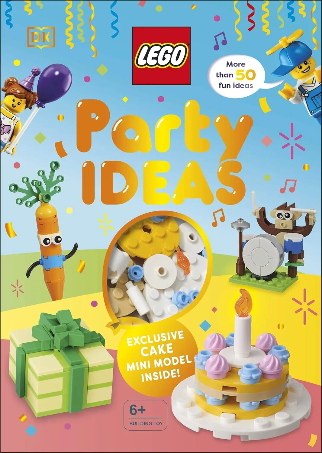 Coperta cărții "LEGO Party Ideas: With Exclusive LEGO Cake Mini Model" de Hannah Dolan, Nate Dias, Jessica Farrell