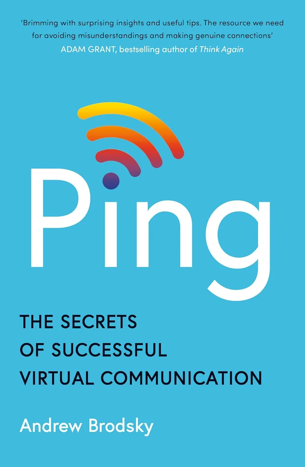 Coperta cărții "Ping: The Secrets of Successful Virtual Communication" de Andrew Brodsky