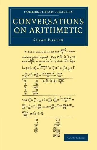 Coperta cărții "Conversations on Arithmetic (Cambridge Library Collection - Education)" de Sarah Ricardo Porter