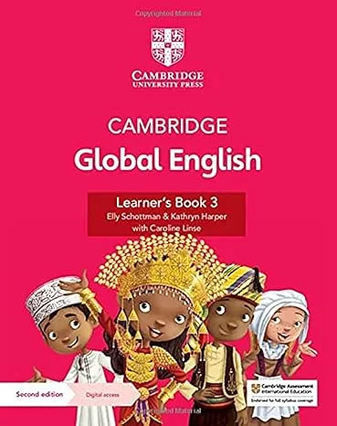 Coperta cărții "Cambridge Global English Learner's Book 3 with Digital Access" de Caroline Linse, Elly Schottman, Kathryn Harper Cu Caroline Linse, Kathryn Harper