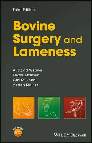 Coperta cărții "Bovine Surgery and Lameness, 3e" de A Weaver