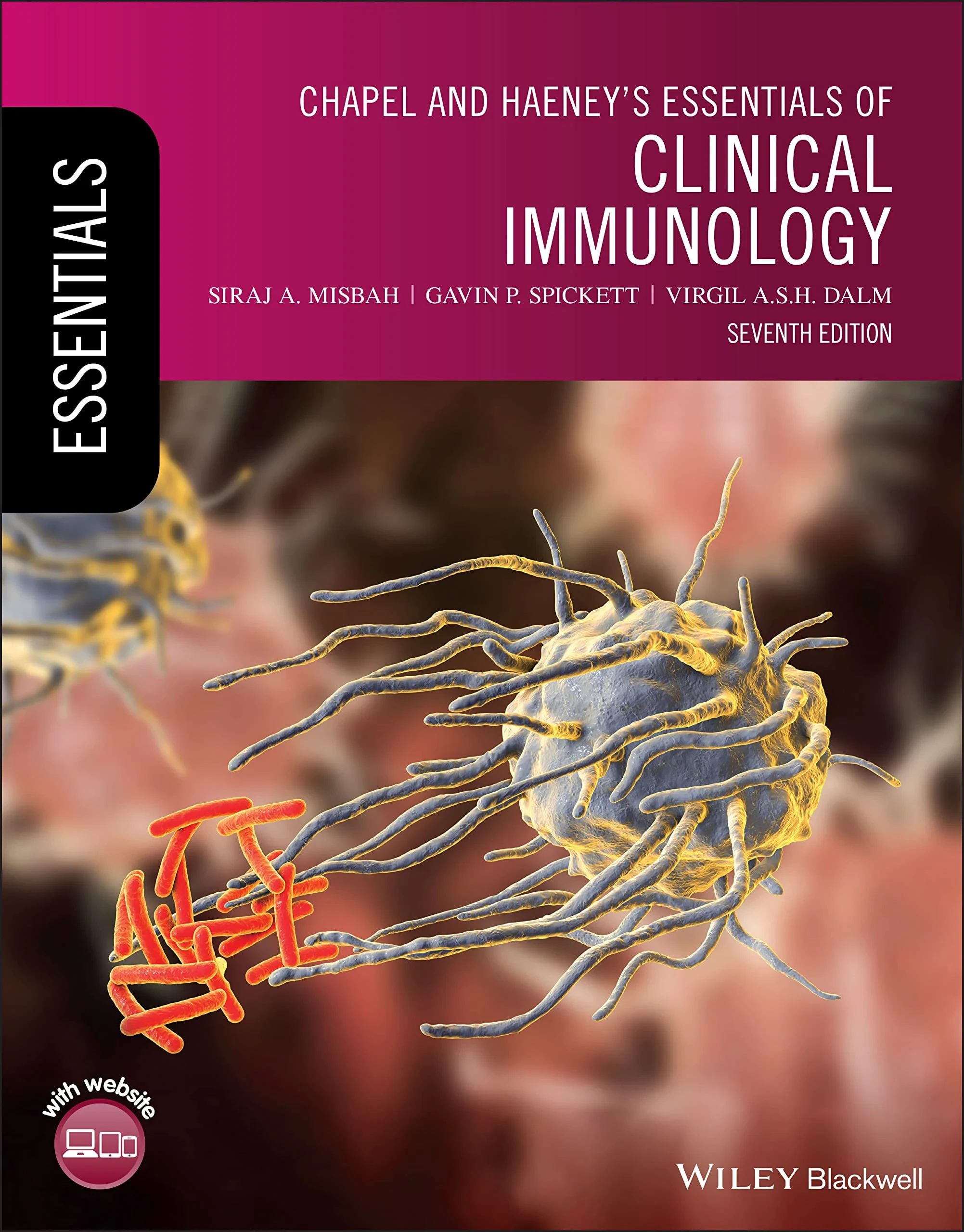 Coperta cărții "Chapel and Haeney′s Essentials of Clinical Immunol ogy, 7th Edition" de S Misbah