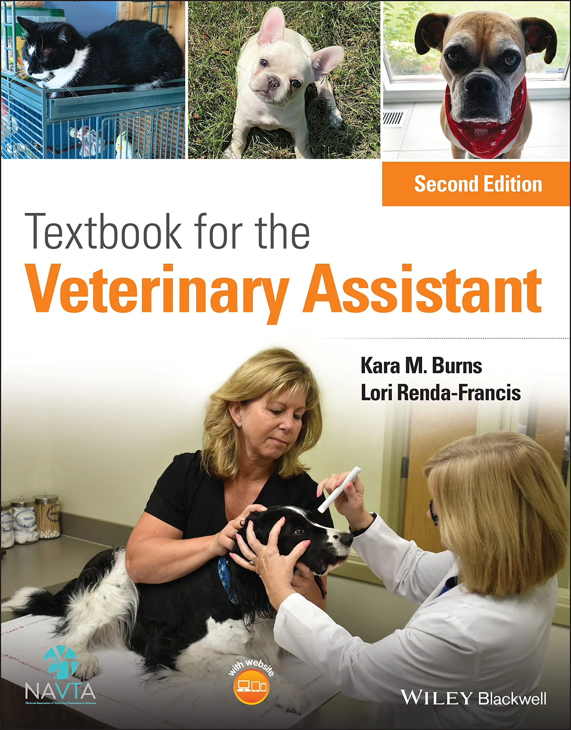 Coperta cărții "Textbook for the Veterinary Assistant" de Kara M. Burns, Lori Renda-Francis