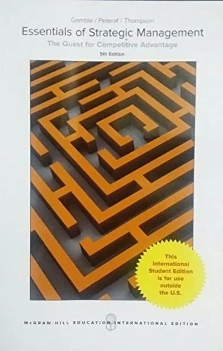 Coperta cărții "Essentials of Strategic Management: The Quest for Competitive Advantage" de Arthur Thompson, Margaret Peteraf, John Gamble