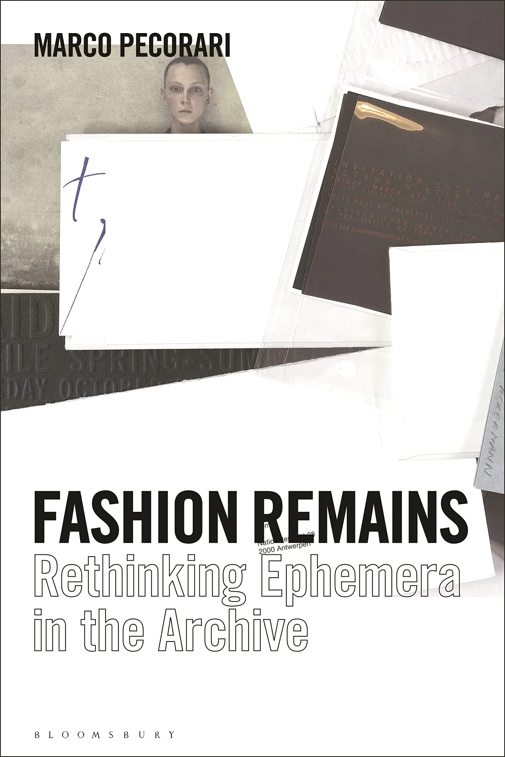 Coperta cărții "Fashion Remains: Rethinking Ephemera in the Archive" de Marco Pecorari