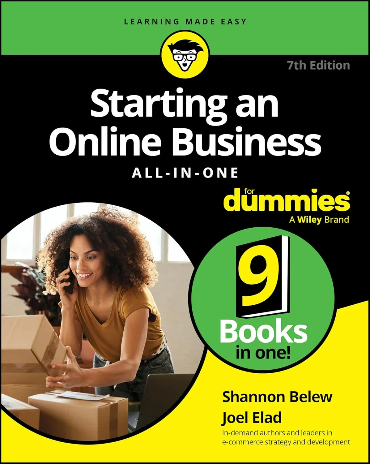 Coperta cărții "Starting an Online Business All–in–One For Dummies , 7th Edition" de Belew