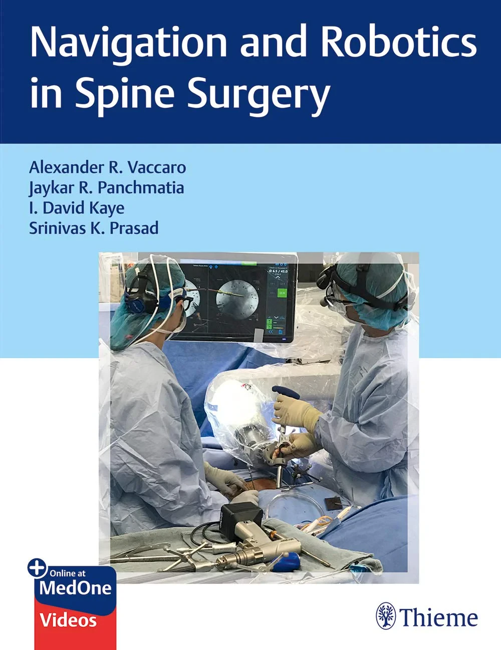 Coperta cărții "Navigation and Robotics in Spine Surgery" de Alexander R. Vaccaro, Jaykar Panchmatia, David Kaye, Srinivas K. Prasad