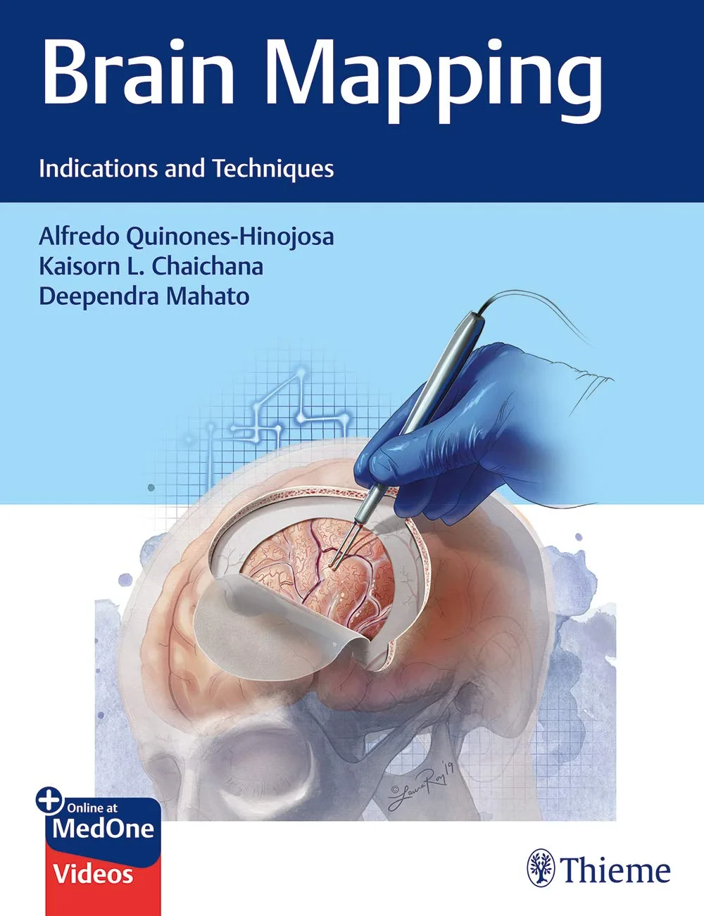 Coperta cărții "Brain Mapping: Indications and Techniques" de Alfredo Quinones-Hinojosa (, Kaisorn Chaichana, Deependra Mahato