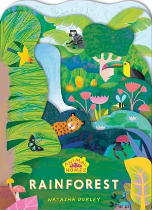 Coperta cărții "Animal Homes: Rainforest" de Natasha Durley