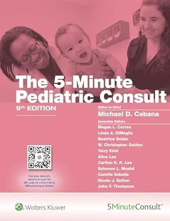 Coperta cărții "5-Minute Pediatric Consult, 9th Edition" de MPH, Michael Cabana MD