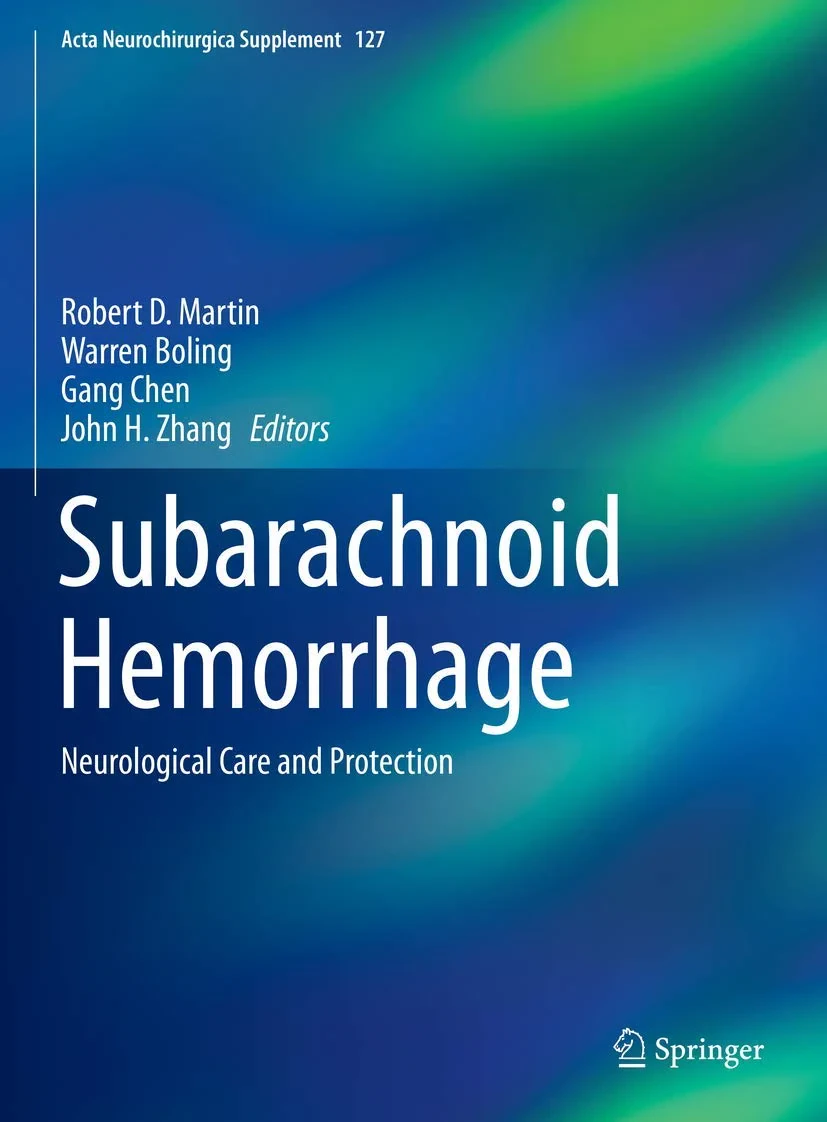 Coperta cărții "Subarachnoid Hemorrhage" de Martin