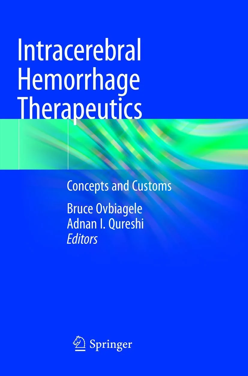 Coperta cărții "Intracerebral Hemorrhage Therapeutics" de Ovbiagele