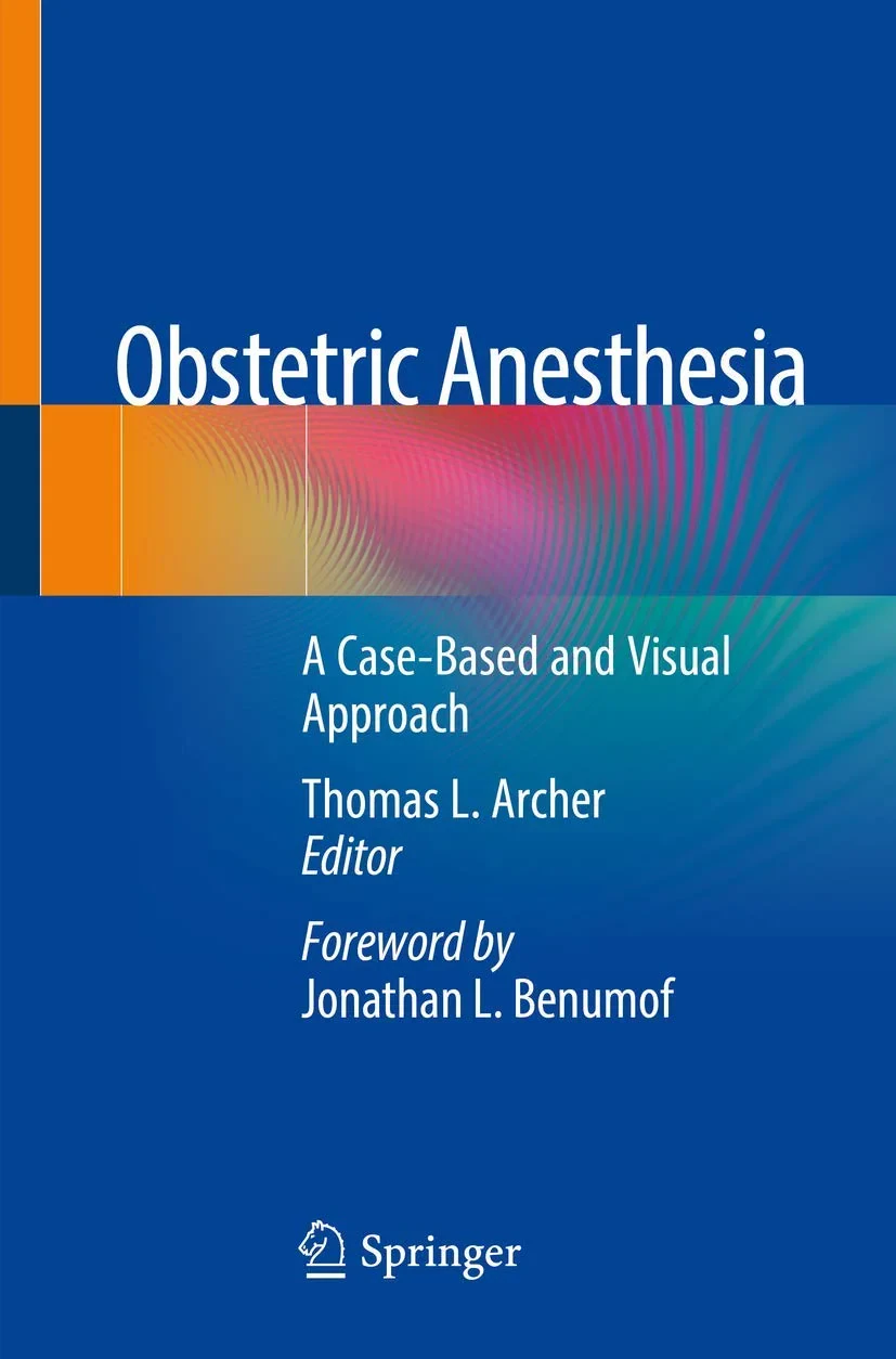 Coperta cărții "Obstetric Anesthesia: A Case-Based and Visual Approach" de Thomas L. Archer