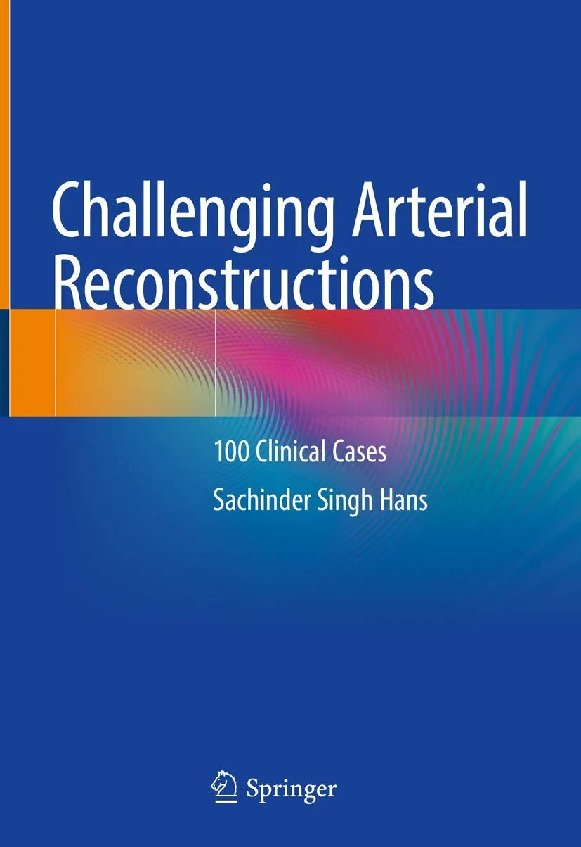 Coperta cărții "Challenging Arterial Reconstructions: 100 Clinical Cases" de Sachinder Singh Hans