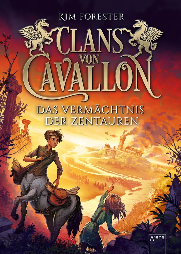 Coperta cărții "Clans von Cavallon. Das Vermachtnis der Zentauren" de Kim Forester