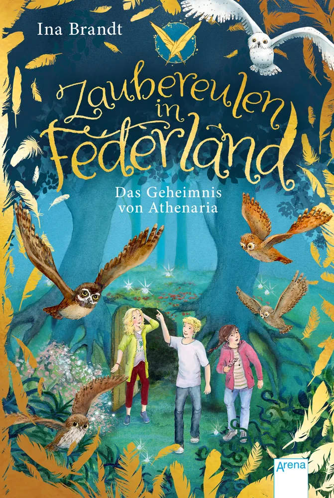 Coperta cărții "Zaubereulen in Federland. Das Geheimnis von Athenaria" de Brandt Ina