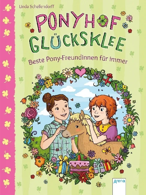 Coperta cărții "Ponyhof Glucksklee - Beste Pony-Freundinnen fur immer" de Schellendorff Linda