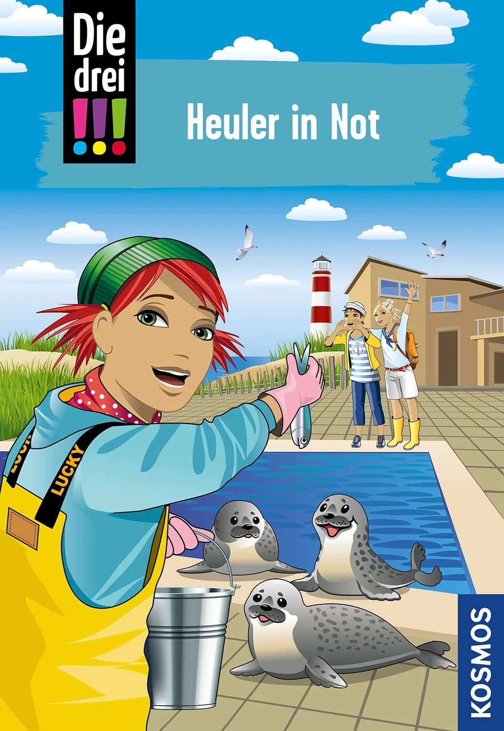 Coperta cărții "Die drei. 65, Heuler in Not" de Maja von Vogel