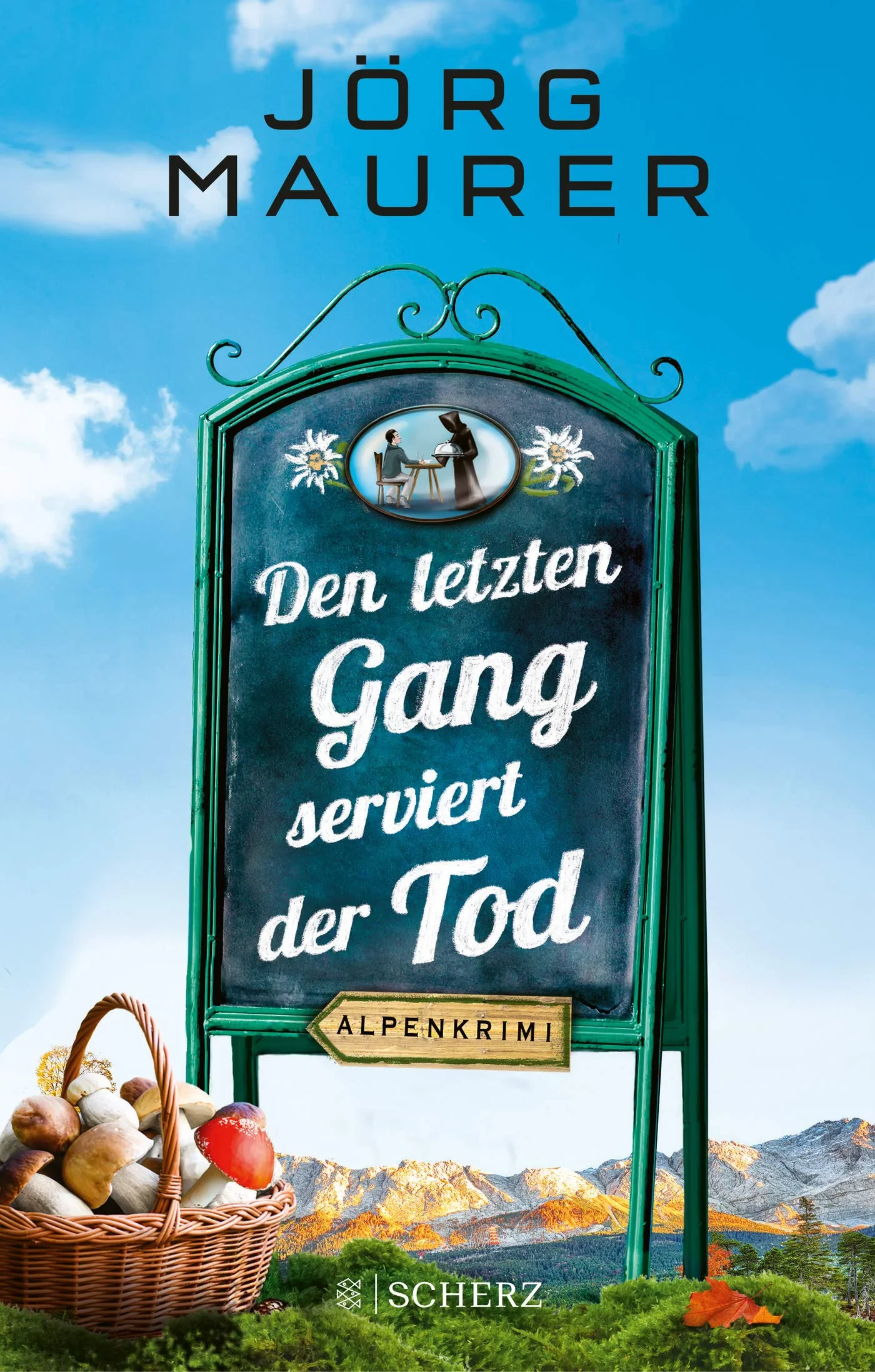 Coperta cărții "Den letzten Gang serviert der Tod: Alpenkrimi" de Jorg Maurer