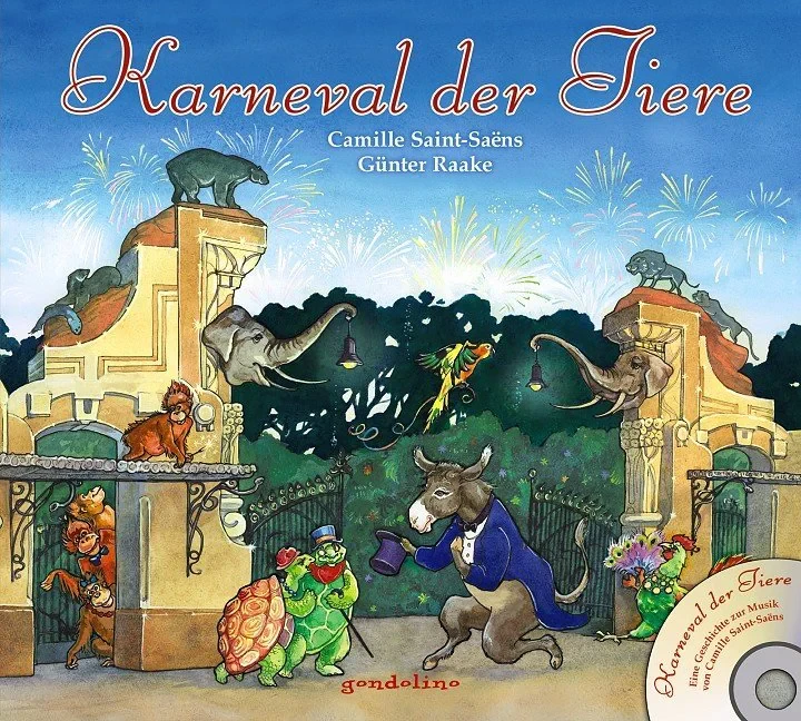 Coperta cărții "Karneval der Tiere, m. Audio-CD" de Raake, Günter