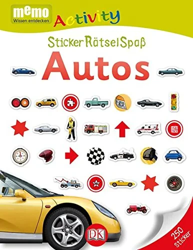 Coperta cărții "Memo Activity. Autos: StickerRätselSpaß " de autor necunoscut
