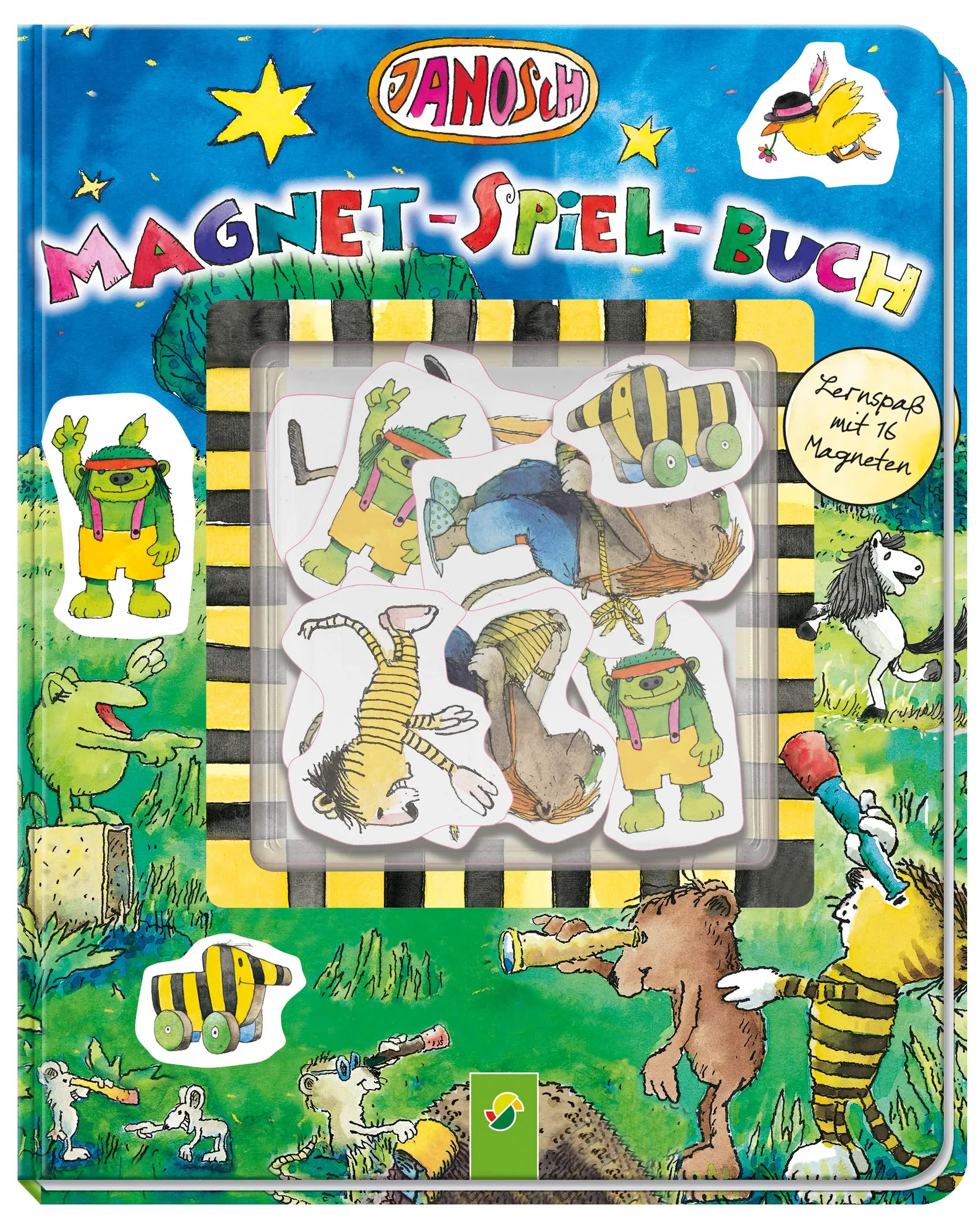 Coperta cărții "Janosch Magnet-Spiel-Buch" de Janosch