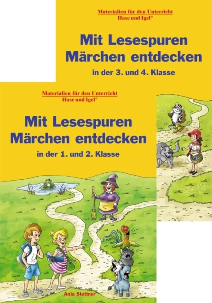 Coperta cărții "Mit Lesespuren Marchen entdecken, 2 Bde." de Stettner Anja