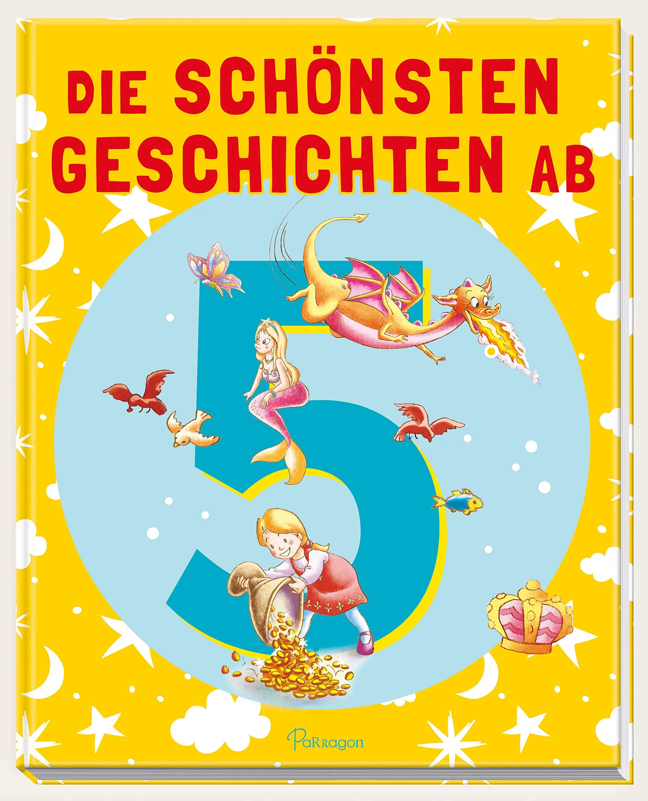 Coperta cărții "Die schönsten Geschichten ab 5" de Delphin Verlag