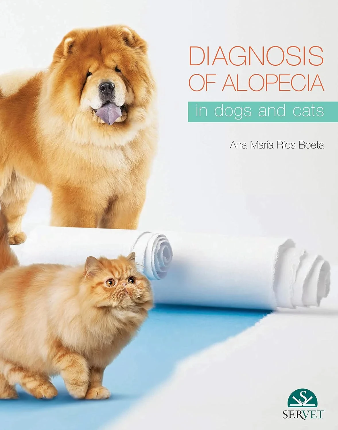 Coperta cărții "Diagnosis of alopecia in dogs and cats" de ANA MAR A R OS