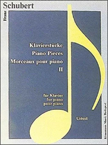 Coperta cărții "Klavierstücke (Partitions Solo)" de Franz Schubert