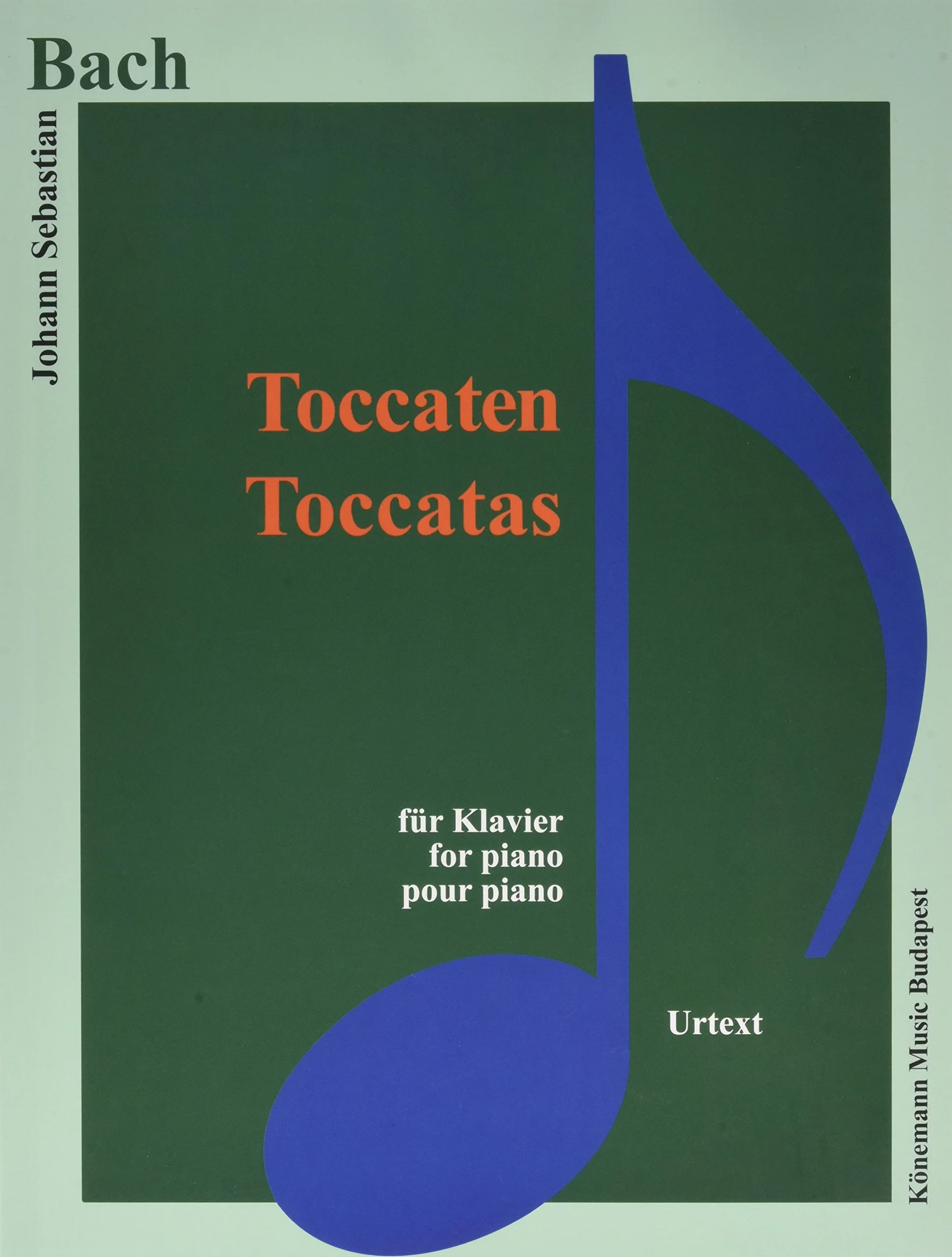 Coperta cărții "Bach, Toccaten " de Johhann Sebastian Bach