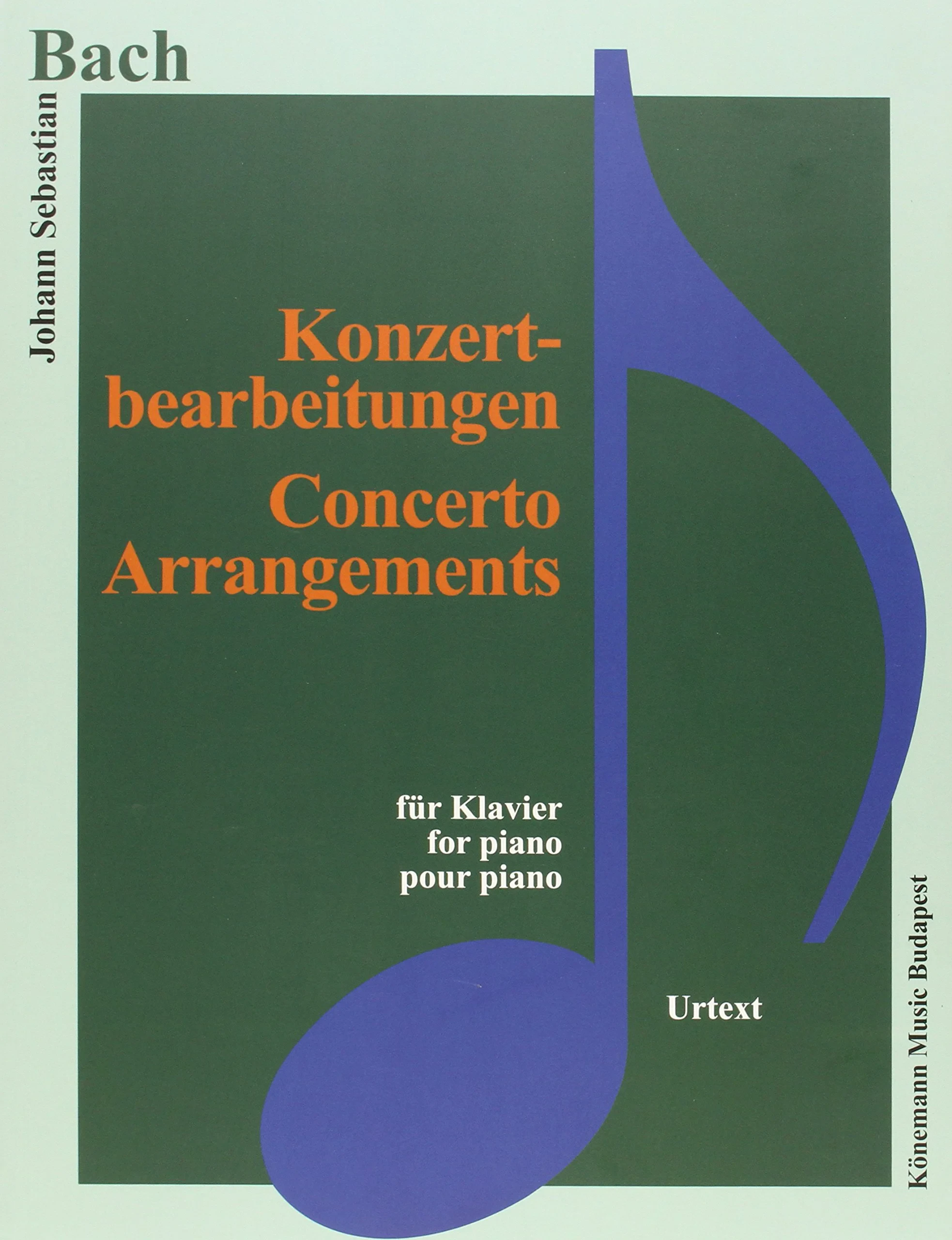 Coperta cărții "Bach, Konzertbearbeitungen" de Johhann Sebastian Bach