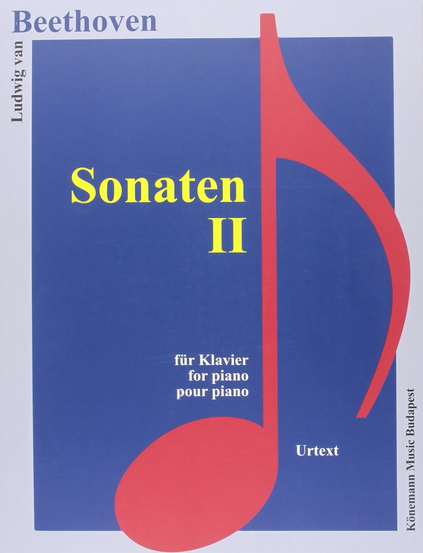 Coperta cărții "Beethoven, Sonaten II" de Ludwig van Beethoven