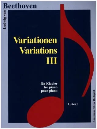 Coperta cărții "Beethoven, Variationen III" de Johhann Sebastian Bach