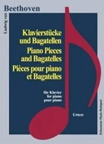 Coperta cărții "Beethoven, Klavierstücke und Bagatellen" de Ludwig van Beethoven