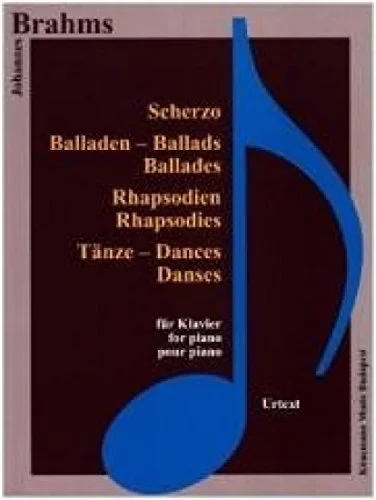 Coperta cărții "Brahms, Scherzo, Balladen, Rhapsodien " de Johannes Brahms