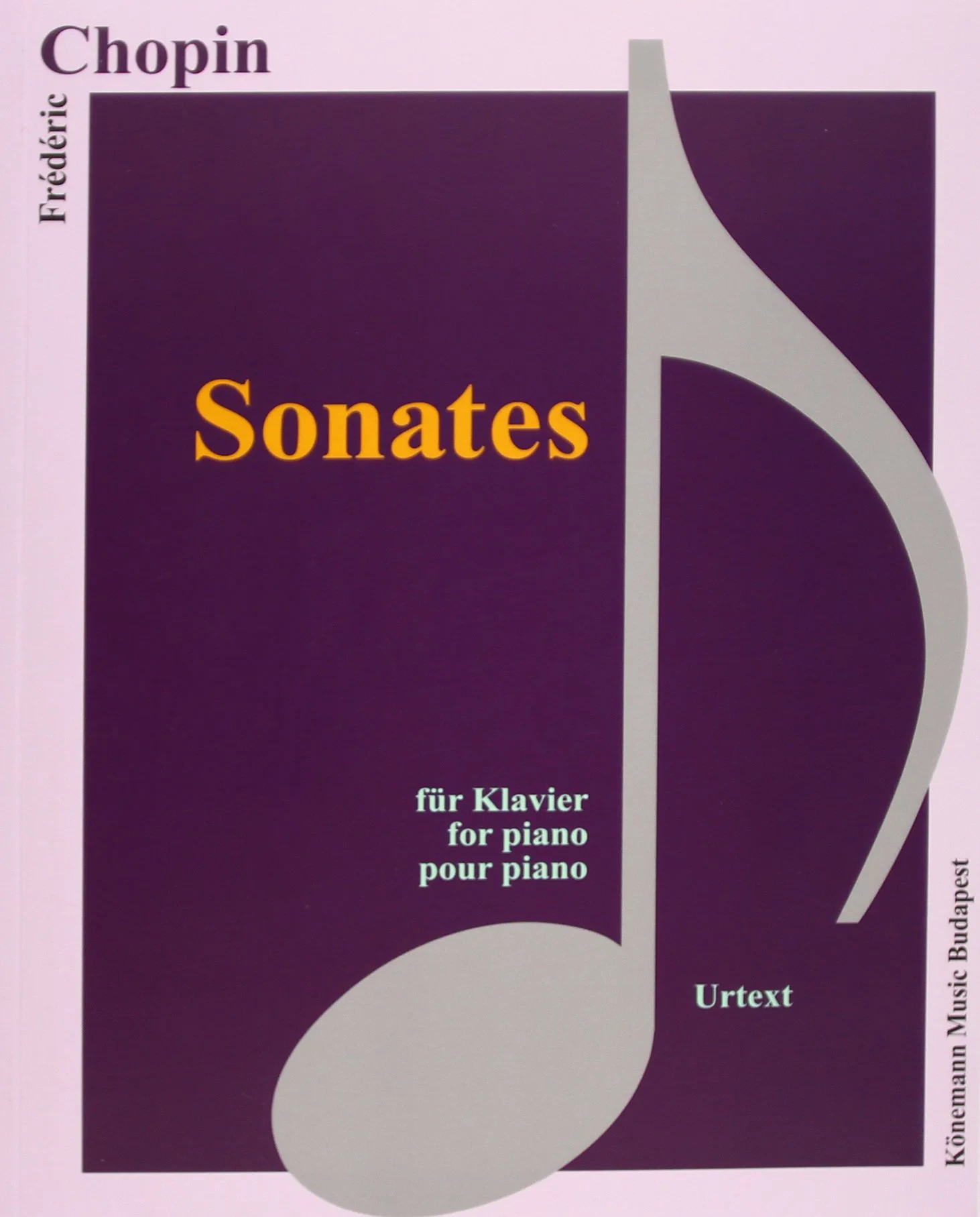 Coperta cărții "Chopin, Sonates" de Frédéric Chopin