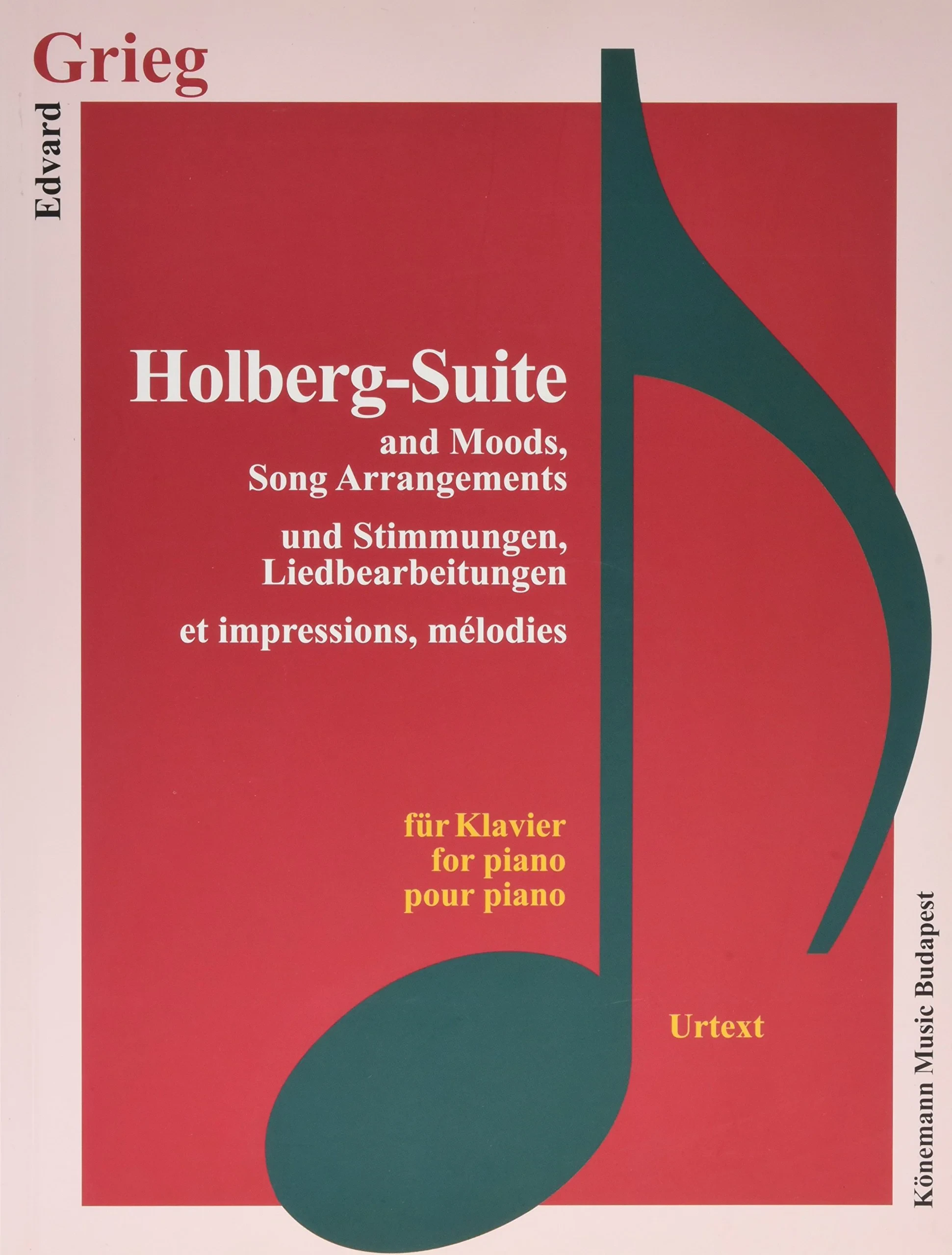 Coperta cărții " Grieg, Holberg Suite" de Edvard Grieg