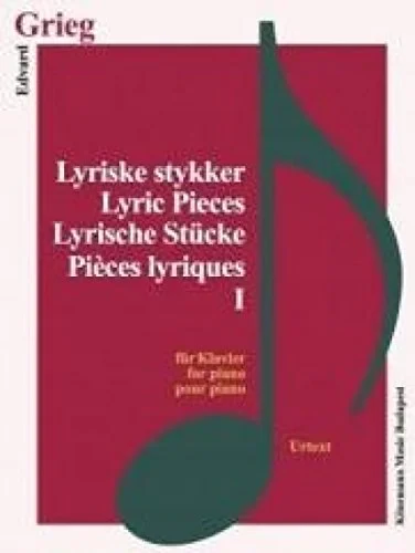 Coperta cărții "Grieg, Lyrische Stücke I" de Edvard Grieg