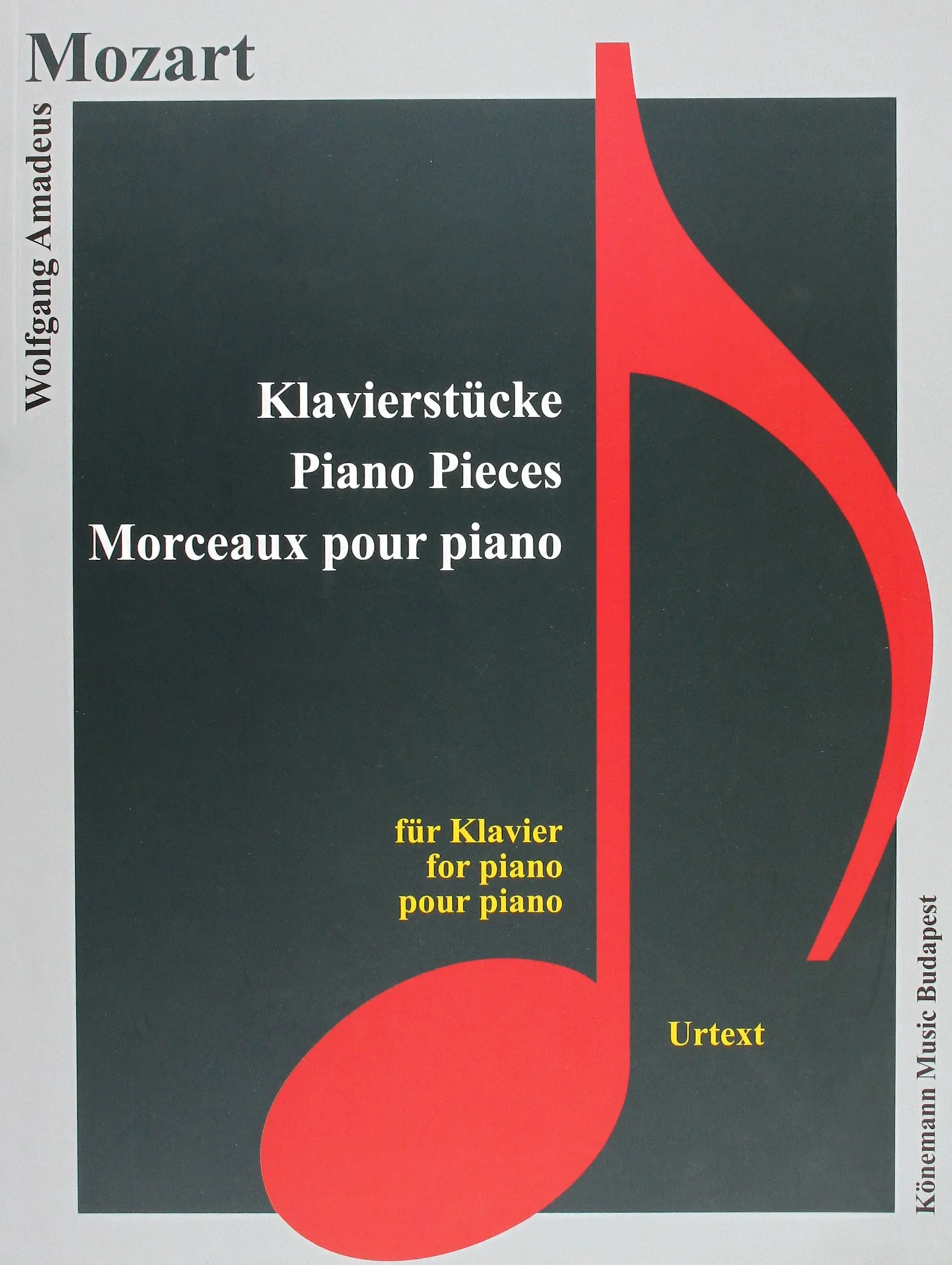 Coperta cărții "Mozart, Klavierstücke" de Wolfgang Amadeus Mozart