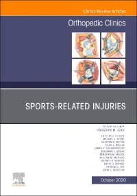 Sports-Related Injuries, An Issue of Orthopedic Cl...