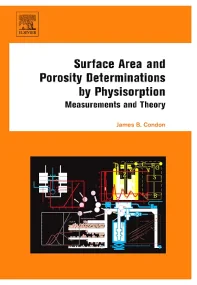 Surface Area and Porosity Determinations by Physis...