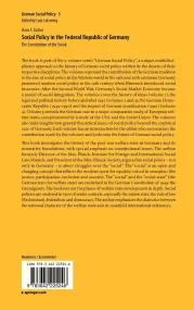 Social Policy in the Federal Republic of Germany: ...