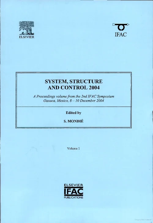 System, Structure and Control 2004 (2-volume set)