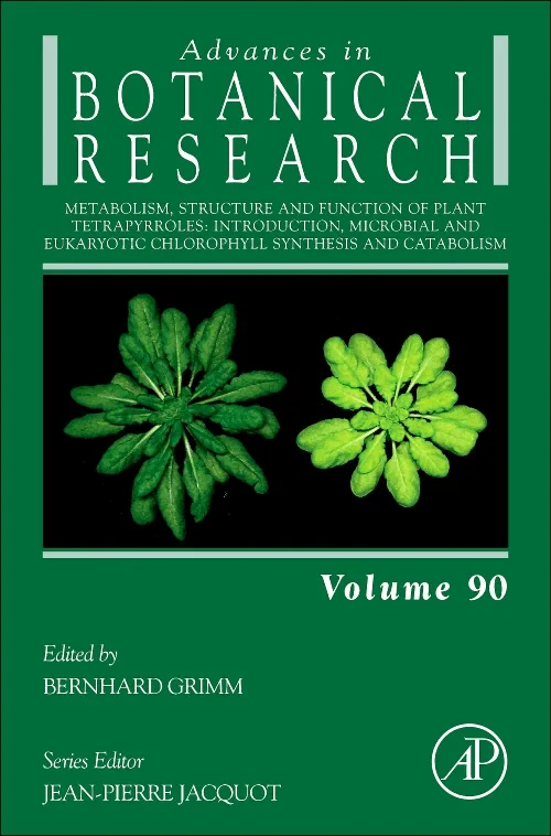 Coperta cărții "Metabolism, Structure and Function of Plant Tetrapyrroles: Introduction, Microbial and Eukaryotic Chlorophyll Synthesis and Catabolism" de autor necunoscut