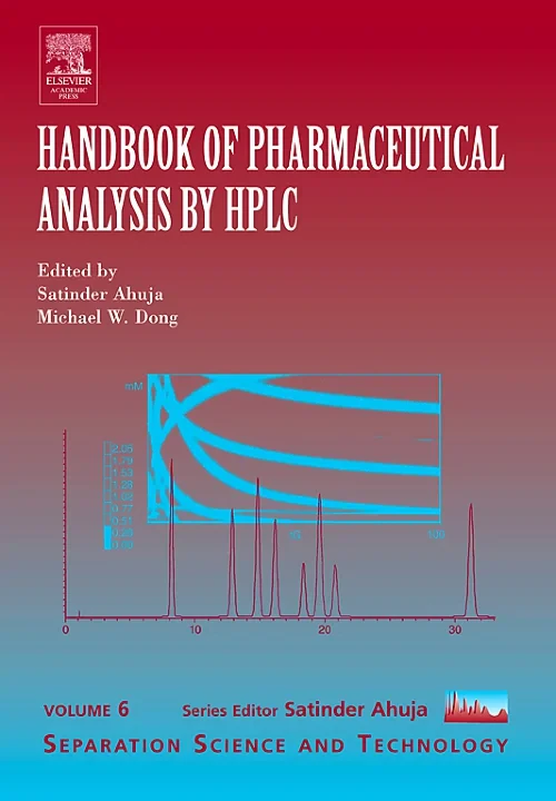 Coperta cărții "Handbook of Pharmaceutical Analysis by HPLC" de autor necunoscut