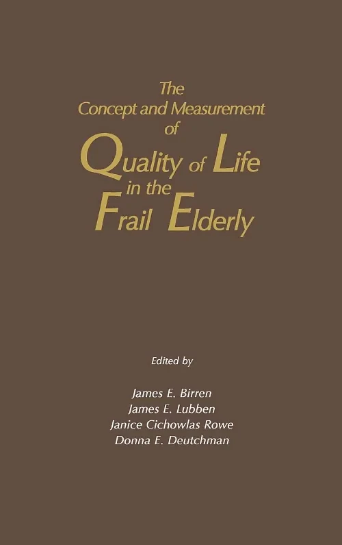 The Concept and Measurement of Quality of Life in ...