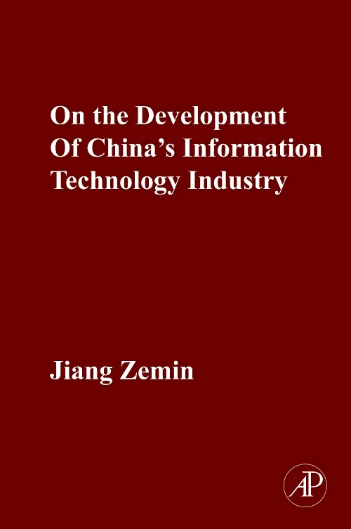Coperta cărții "On the Development of China's Information Technology Industry" de autor necunoscut