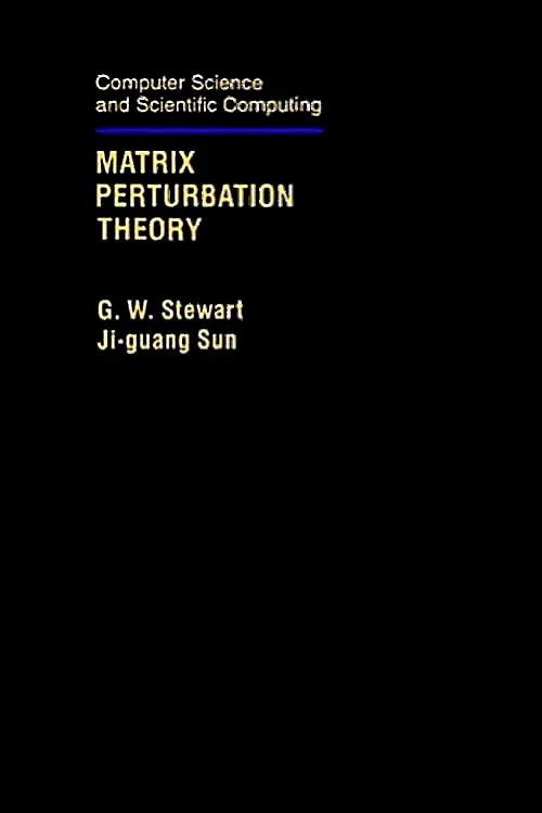 Matrix Perturbation Theory